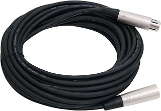 15 Feet XLR Microphone Cable - Heavy Duty Copper Clad Aluminum XLR Male to XLR Female Mic Cable with Nickel Metal Connectors, Noise-Free, For Studio or On-Stage Performance Use - Pyle PPFMXLR15