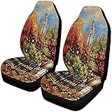 witebsk chagall 【Größe】 135 x 50 cm. Das Paket beinhaltet 2 Stück Vordersitzbezüge, Armlehnen NICHT enthalten.