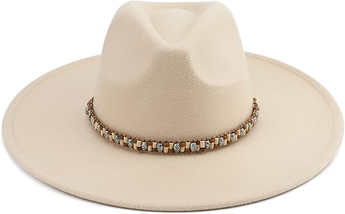 Miniatura 6 de Sombrero Fedora de ala ancha grande para mujer