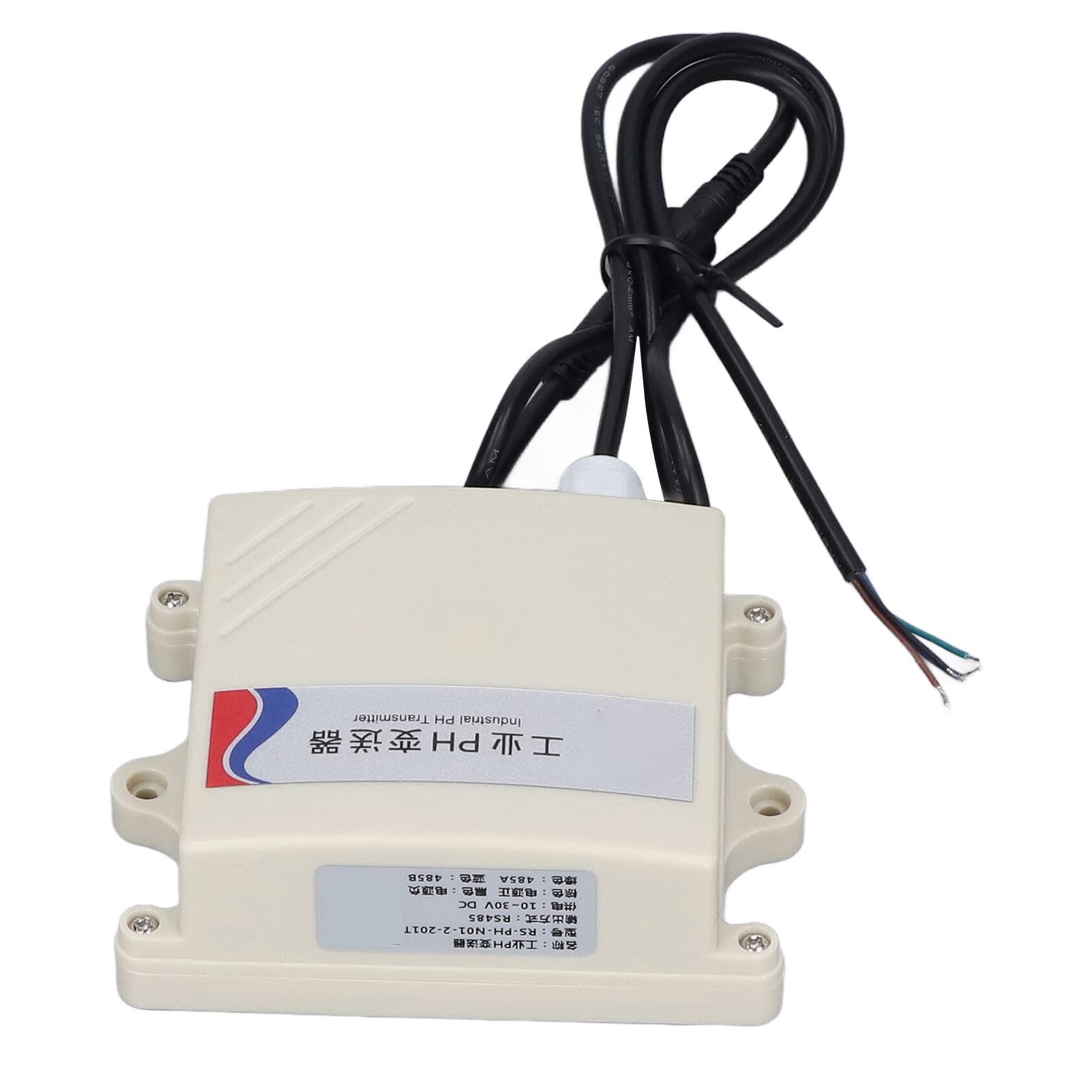 Transmisor de sensor de PH RS485 de grado industrial, rango de pH 0-14 de alta precisión con compensación de temperatura para monitoreo de la calidad del agua en acuicultur