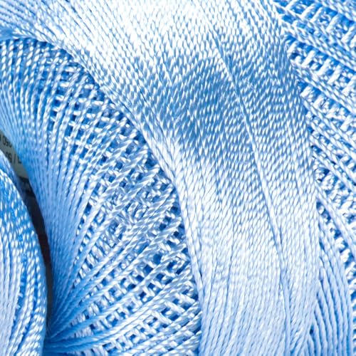 Image of YanrArt Tulip%100 Microfiber Silky Yarn - Suitable for Summer Clothes and Home Accessories Curtains, Runners, Tablecloths - S. Fine(1) Weight Yarn - 1.70 Oz, 273 Yds (408)