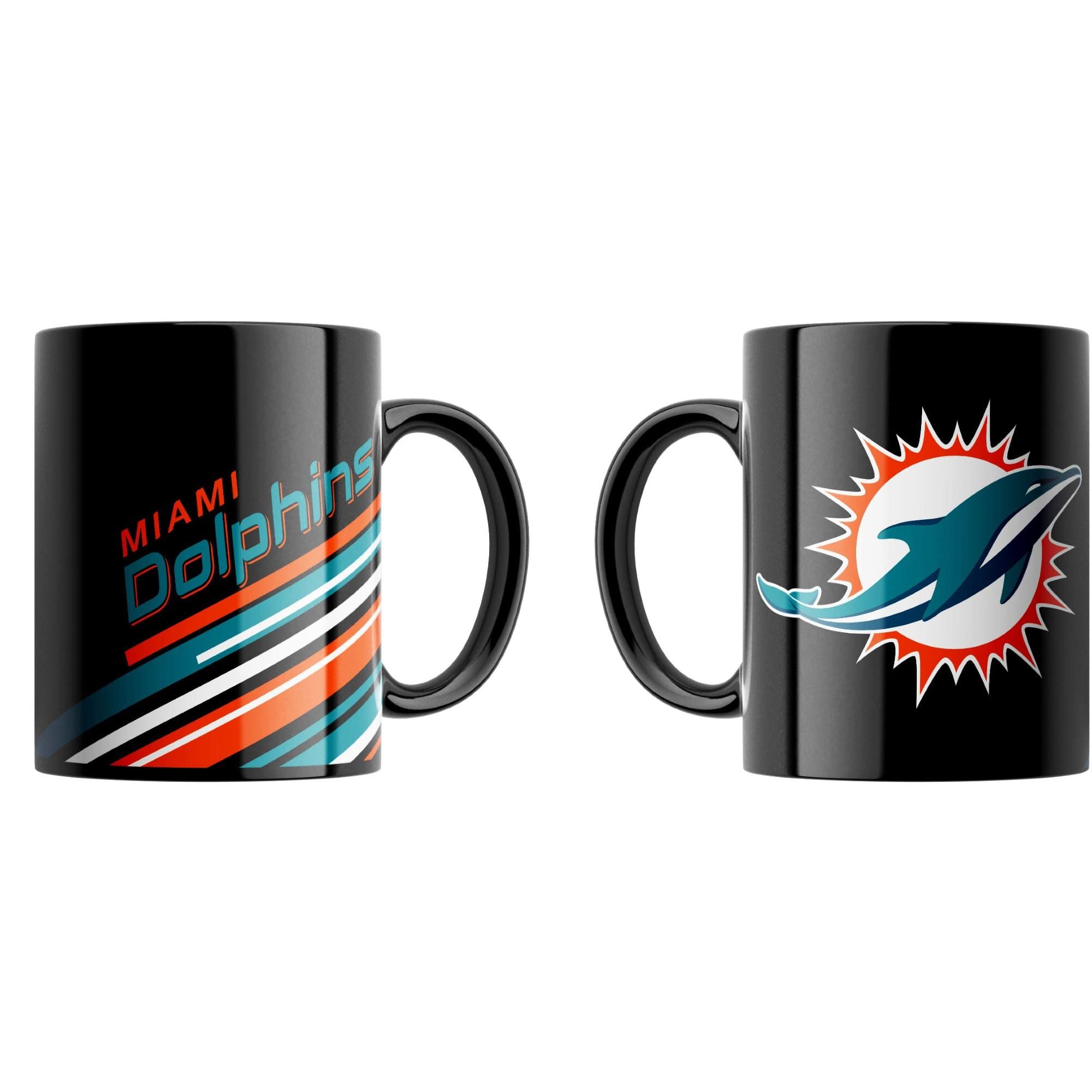 Great Branding Miami Dolphins NFL Classic Mug (330 ml) Stripes Tasse - Stück