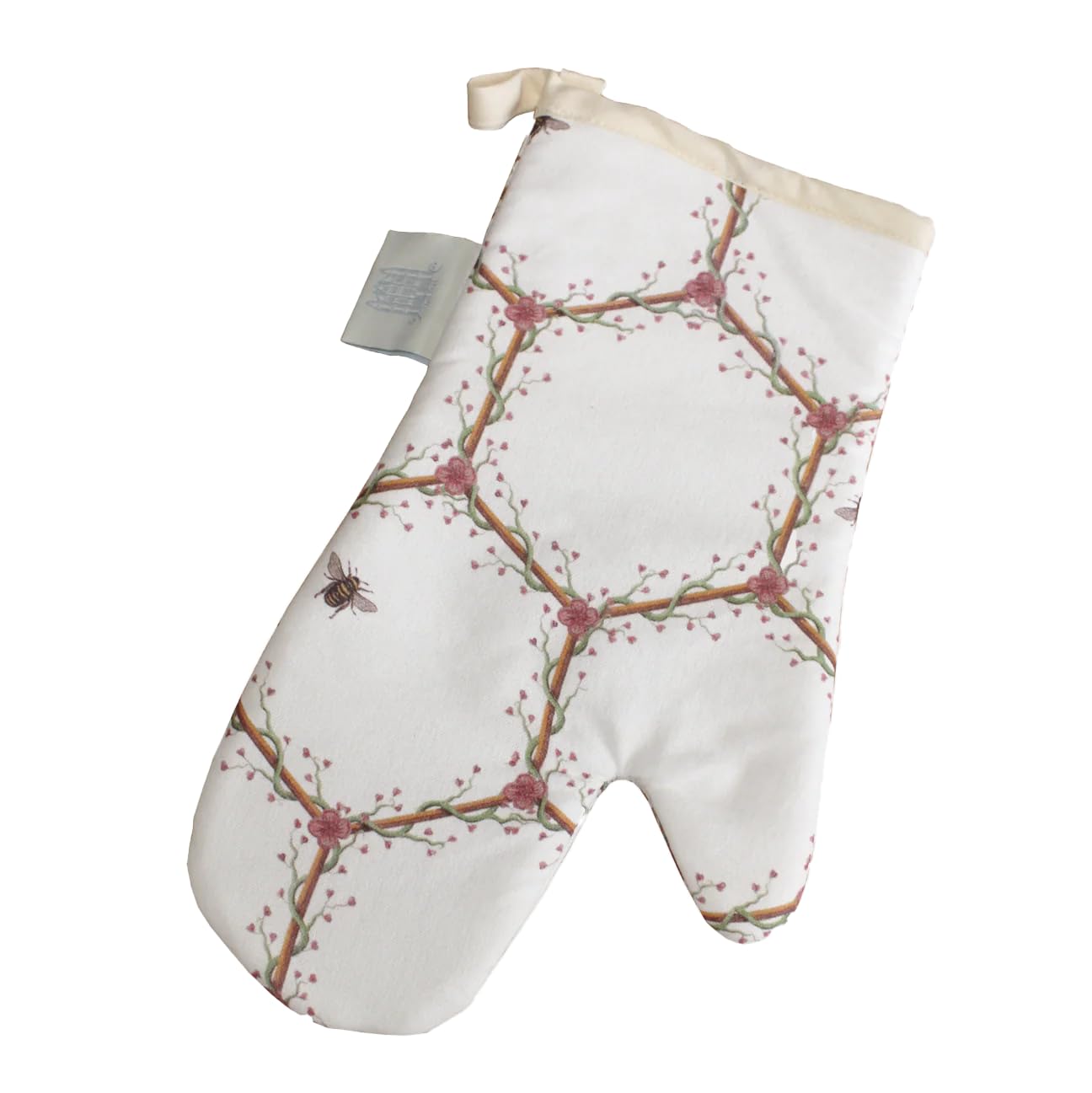 The Honeycomb Heat Resistant Gauntlet Oven Glove Made with Cotton
