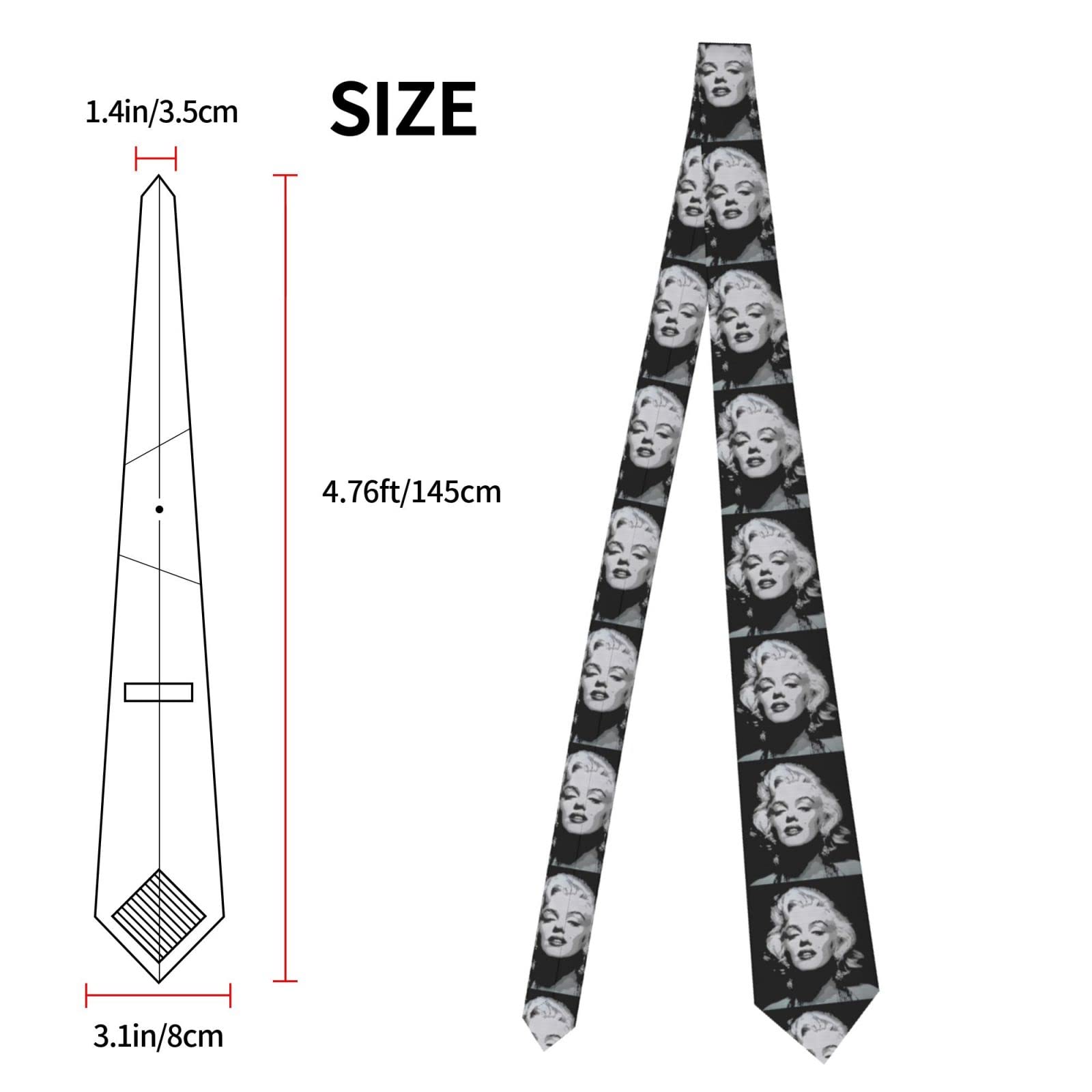 Amazon.co.jp: ネクタイ メンズ Necktie マリリンモンロー ビジネス