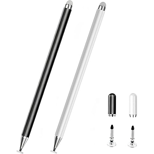 2pcs Stylus Pen for Samsung Galaxy Z Fold 7 Universal High Sensitive S Pen (Black+White 2)
