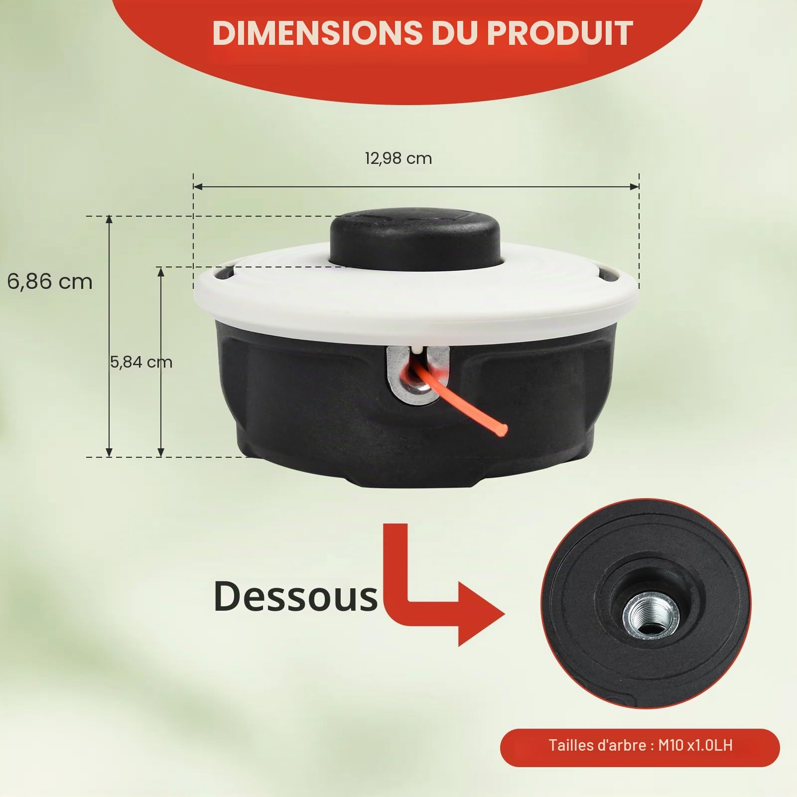 Lot de 2 têtes de débroussailleuse AutoCut 27-2 compatibles avec Stihl FS85 FS90 FS90r FS70r FS55 FS55r FS56rc FS91R FS100RX FS110 FS120 FS130 FS131 FS240 Tête de Rechange pour débroussailleuse 10 x