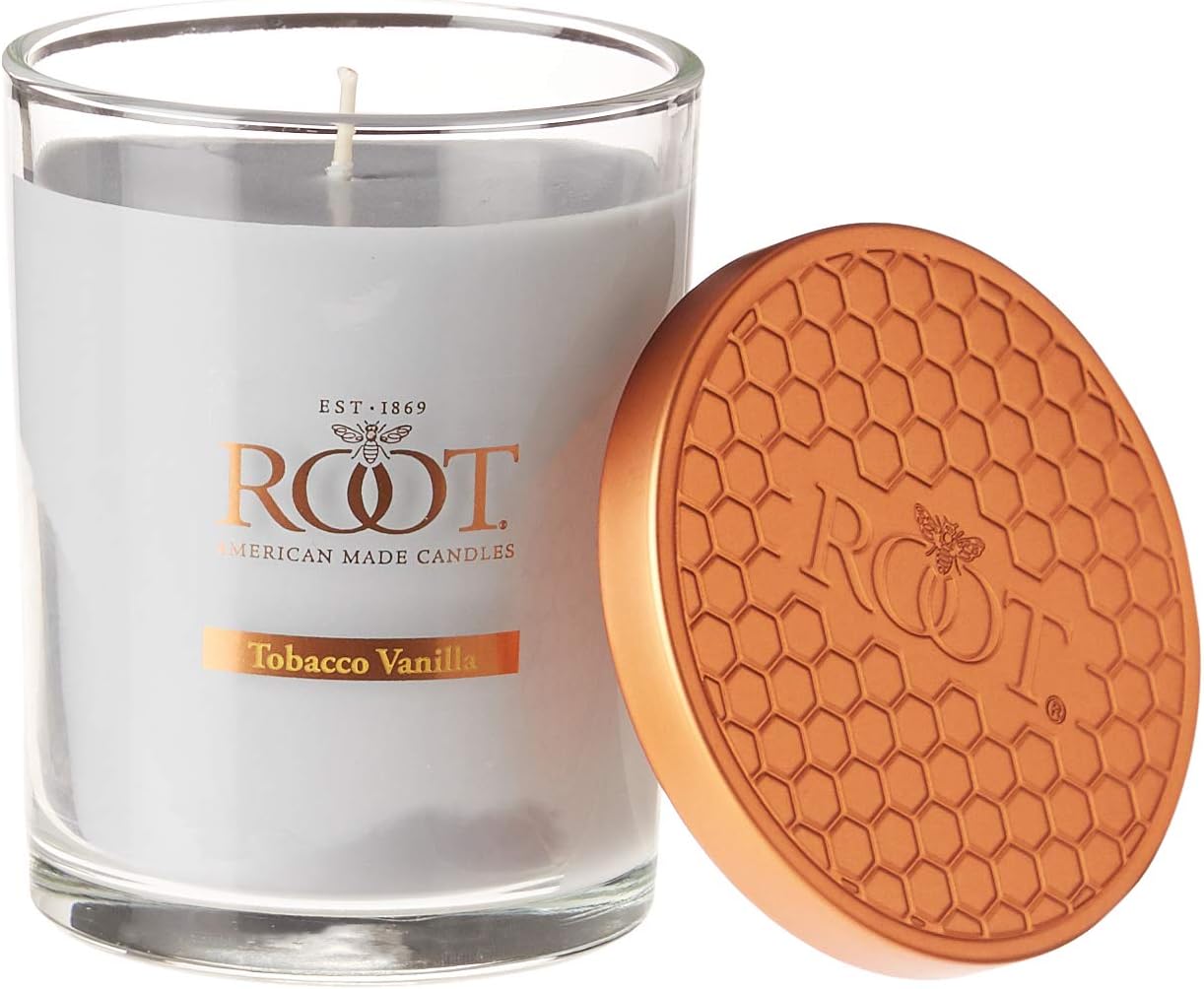 Root Candles Scented Beeswax Blend Hive Candle, 16-Ounce, Tobacco Vanilla