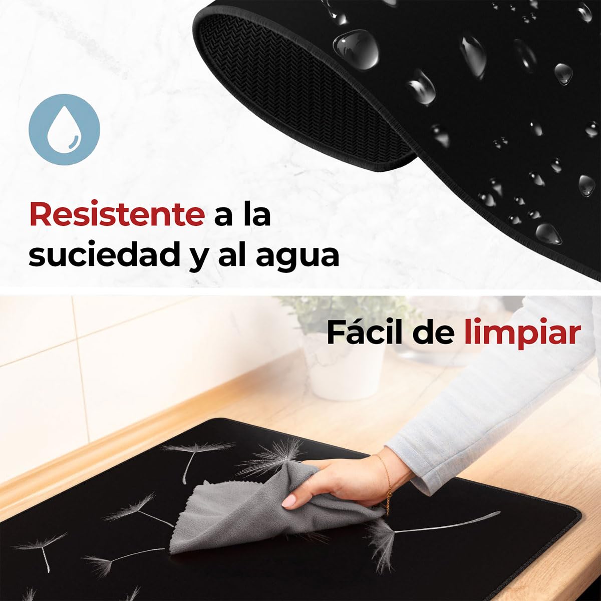 Cubre Vitrocerámica Diente de león - 80x52 cm - Protector Vitroceramica Induccion - Tapa Protectora para Induccion - Panel Antisalpicaduras Cocina