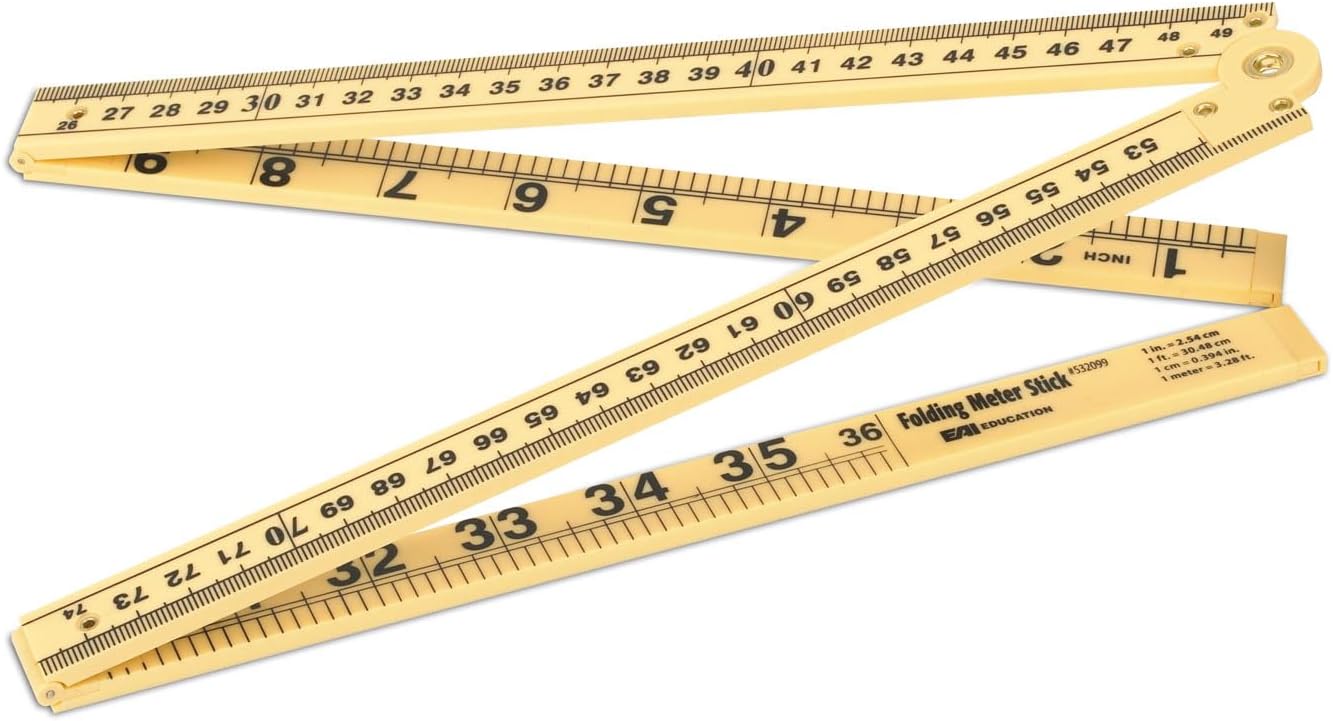 EAI Education Folding Meter/Yard Stick - Set of 5