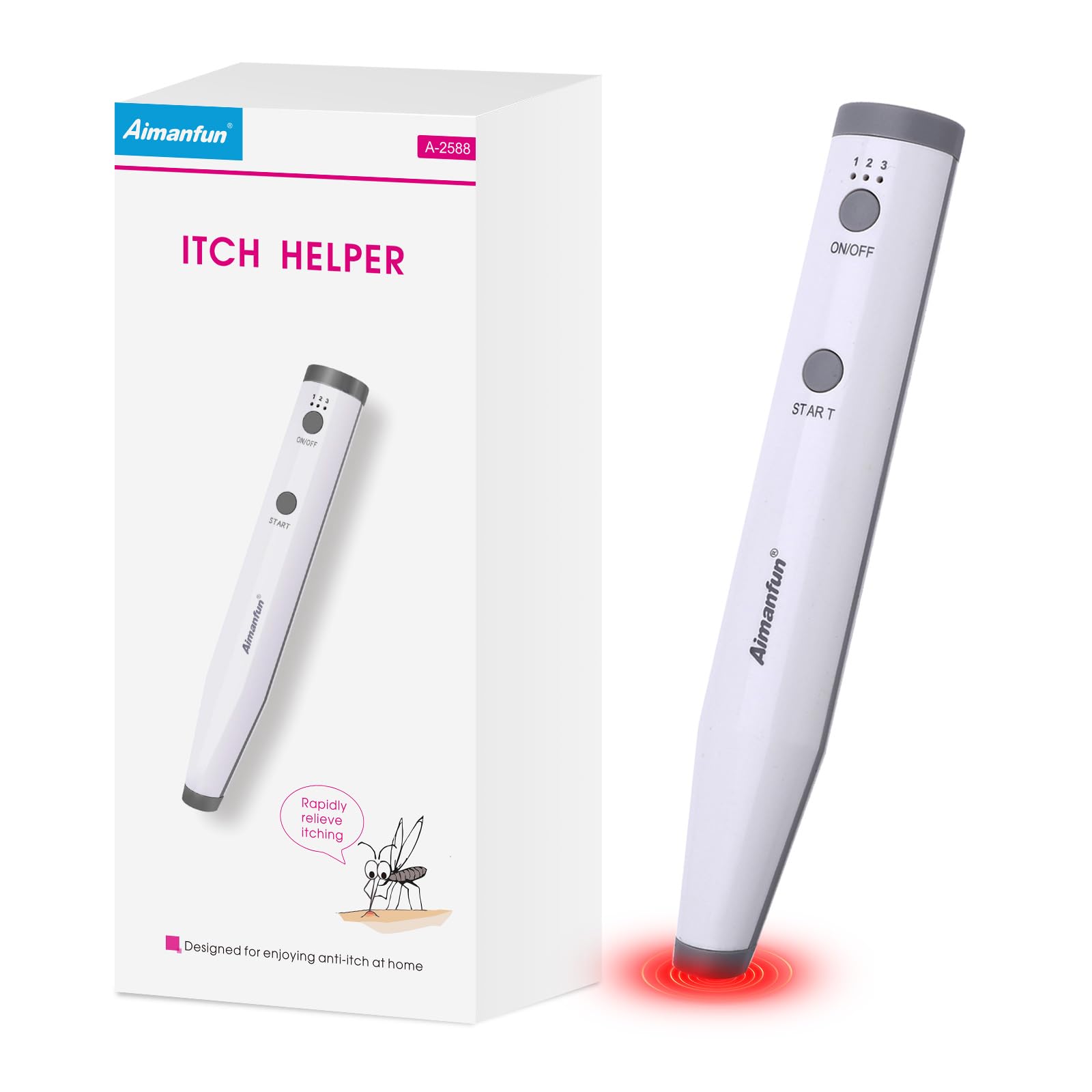Insect Sting and Bite Relief, Bug Bite Relief with Heat Mosquito Itch Relief, Rechargeable Bug Bite Sucker and Fast Itch Relief for Mosquito Bites, Chemical-Free Treatment for Outdoor,Home,Travel