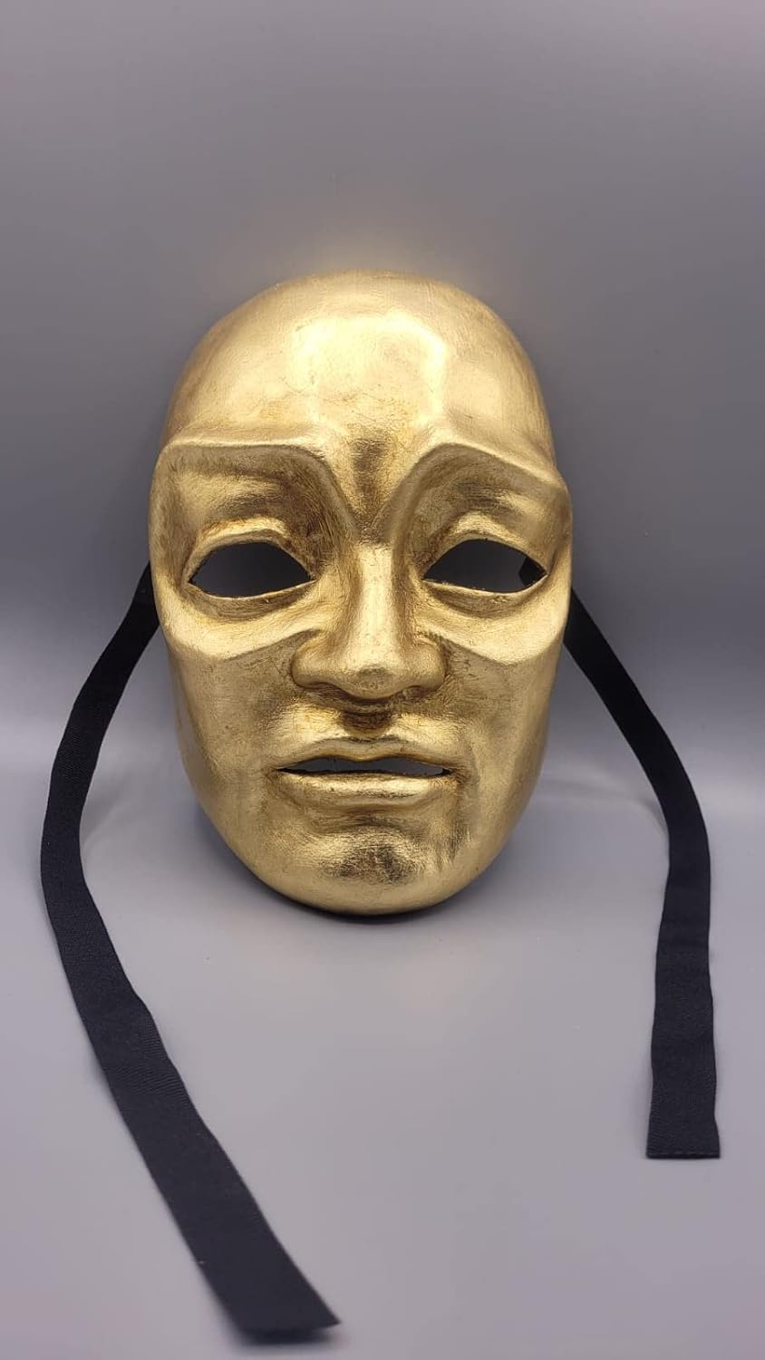 Eyes Wide Shut mask The Priest. Original mask from the movie - Handmade Venetian Costume Mask in Gold Leaf - Halloween mask