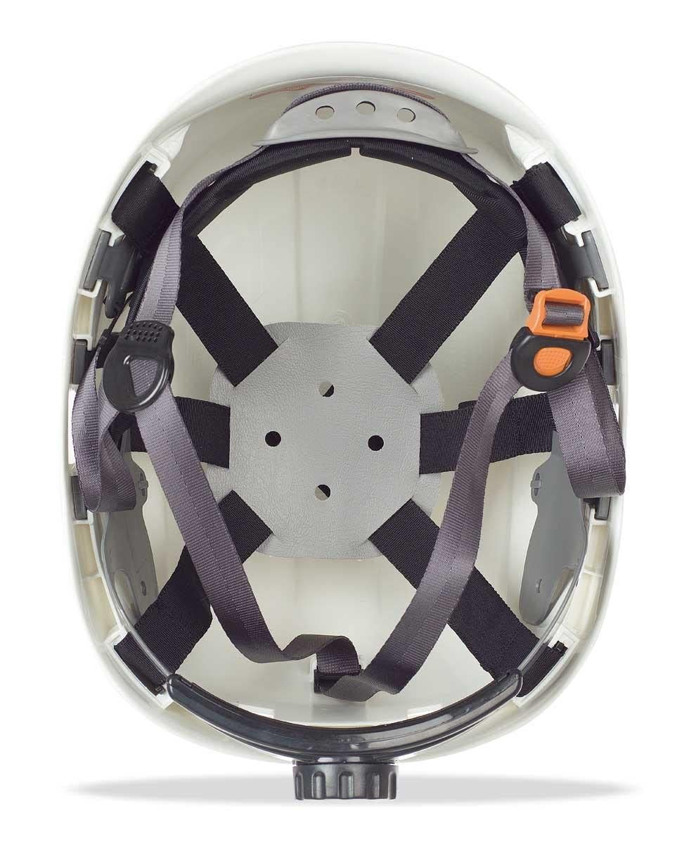 Casco protección ABS Eolo blanco para evitar golpes en trabajos en altura