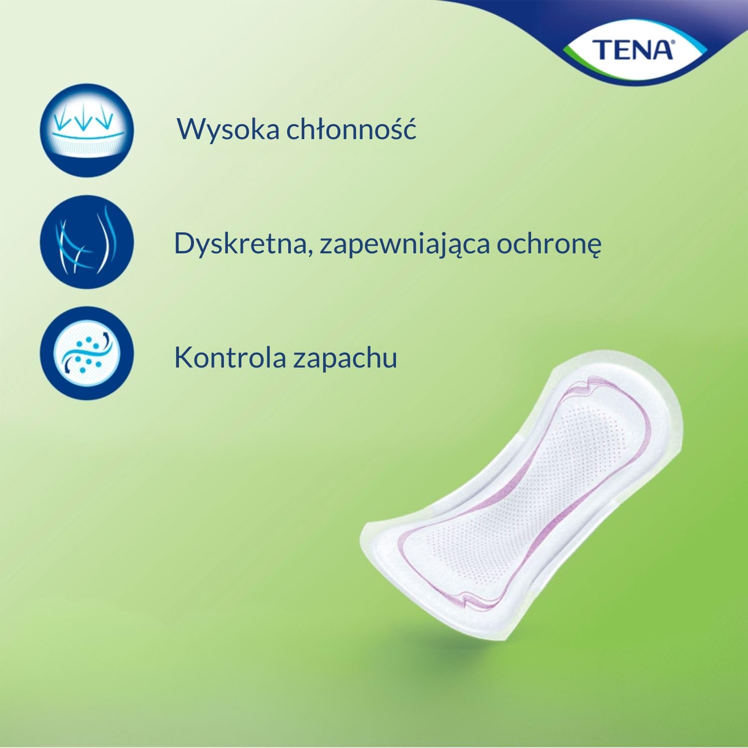Podpaski urologiczne TENA Lady Normal dla kobiet nietrzymanie moczu 30szt