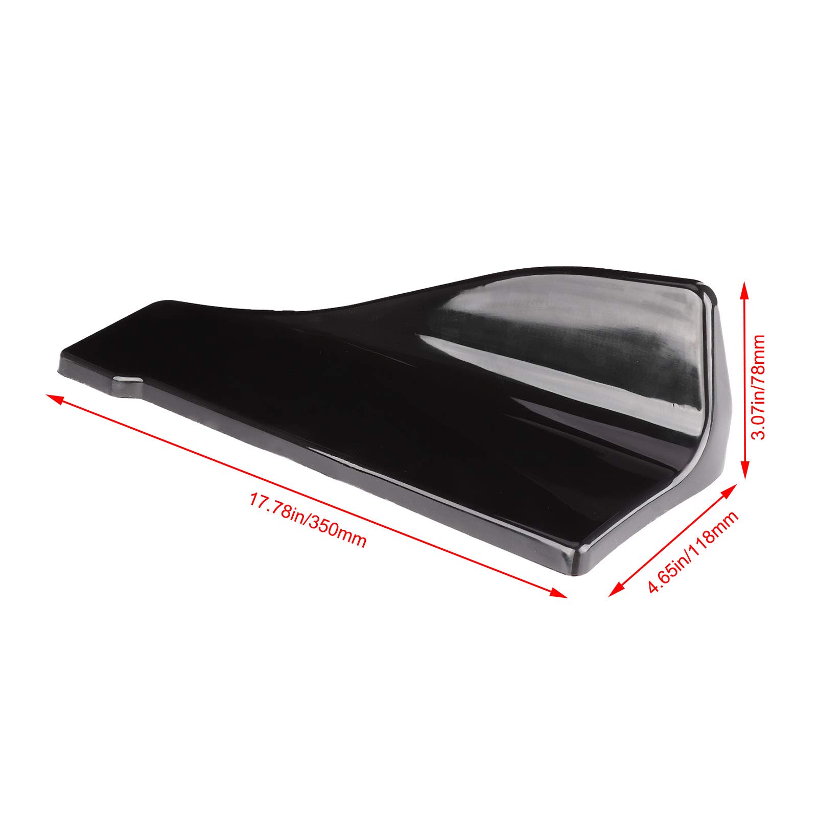 2pcs Universal Rear Bumper Lip Spoiler for 435i E60 GLOOY Diffuser Flaps Body Kit Styling Accessory