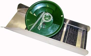 Back Packing Mining Kit 18" Long Aluminum Sluice Box - River - Creek -8" Gold Pan