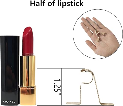 Miniatura 4 de Soportes para barra de café de 716 pulgadas, soportes para barra de cortina para montar una barra de cortina en la pared (5 doradas, 4 piezas)