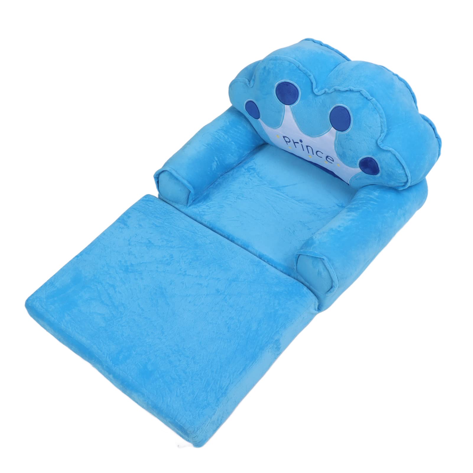 Canapé Bébé Mignon Princesse Diadème - Chaise Enfant Pliante En Tissu Et Éponge Rose Pour Sieste Et Lecture