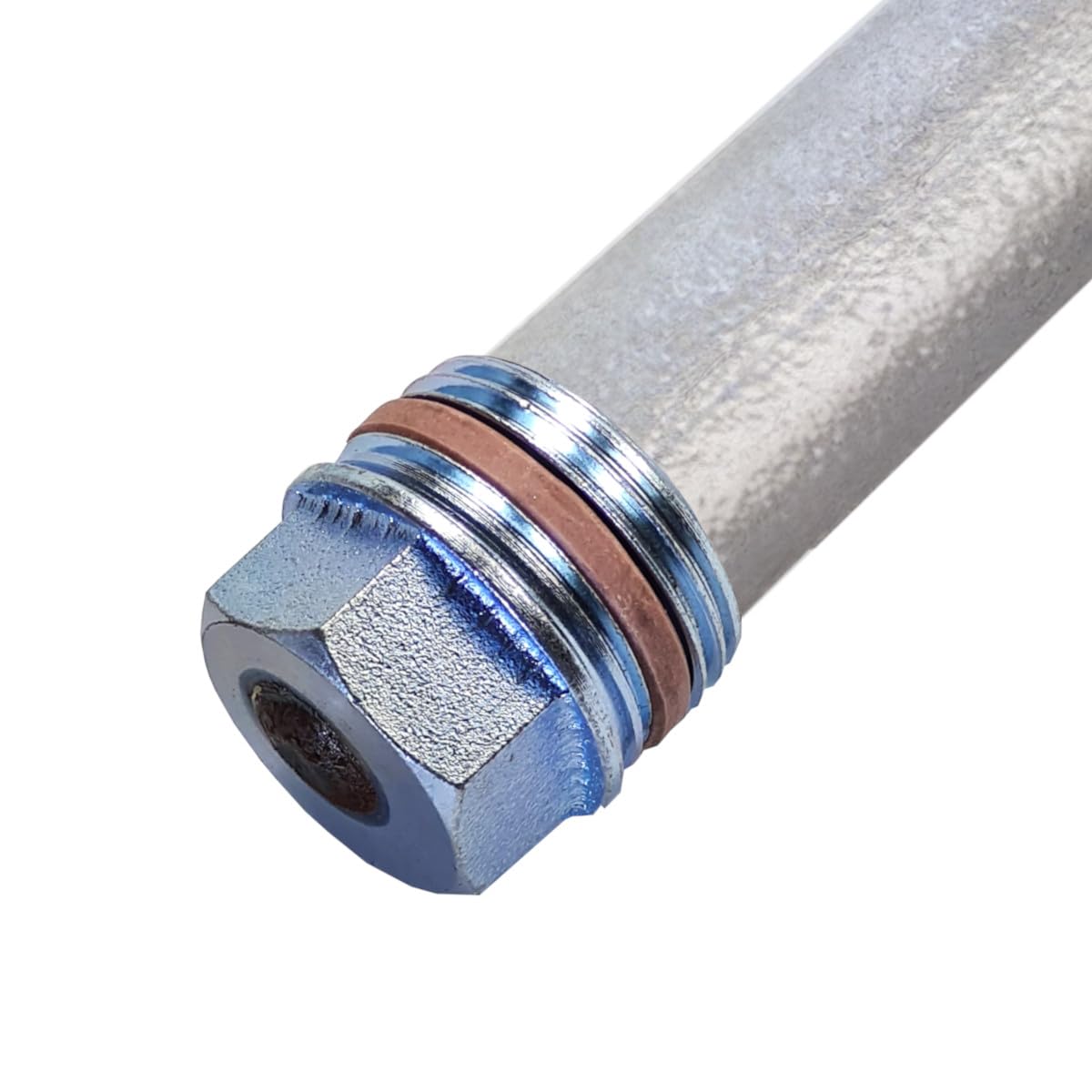 Magnesium Opferanode 22 x 700 mm 3/4" DN20 mit PTFE-Dichtung passend zu Afriso 69817, Ersatzanode für Warmwasserspeicher & Boiler, Schutzanode, Anodenstab