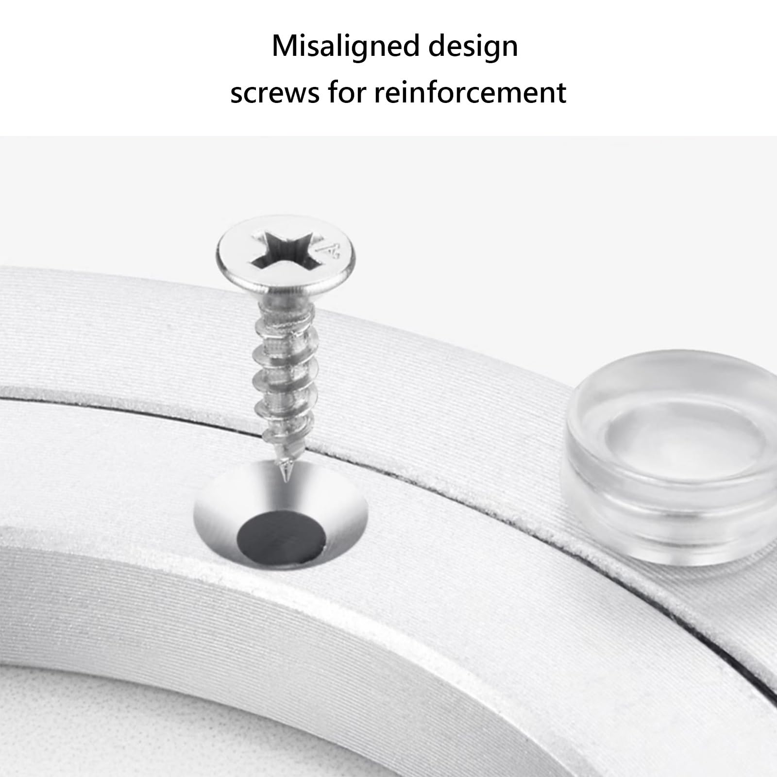 Plateau tournant à roulement, Adaptateur de Bureau, Rail en Alliage d'aluminium pour Table à Manger et établi. 350 mm, 500 mm, 600 mm, 680 mm, 800 mm (350 mm (14 Pouces)).