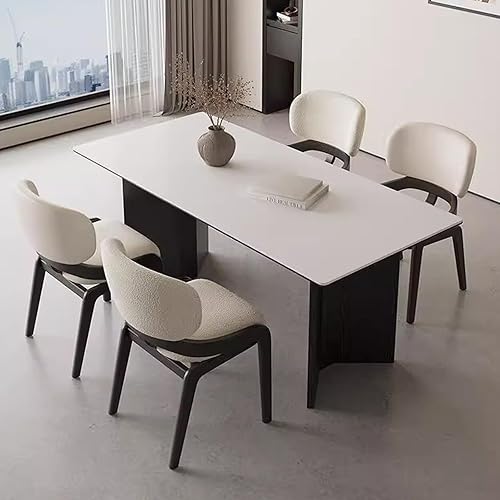 Miniatura 2 de Sillas de comedor de cocina, sillas de comedor modernas con cojines gruesos, silla de sala de estar con patas de madera, silla de comedor para