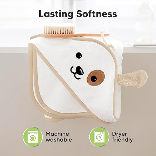 Miniatura 6 de KeaBabies Toalla de bebé con capucha para recién nacido, viscosa derivada de bambú, toallas de baño grandes con capucha para niños, niñas, niños