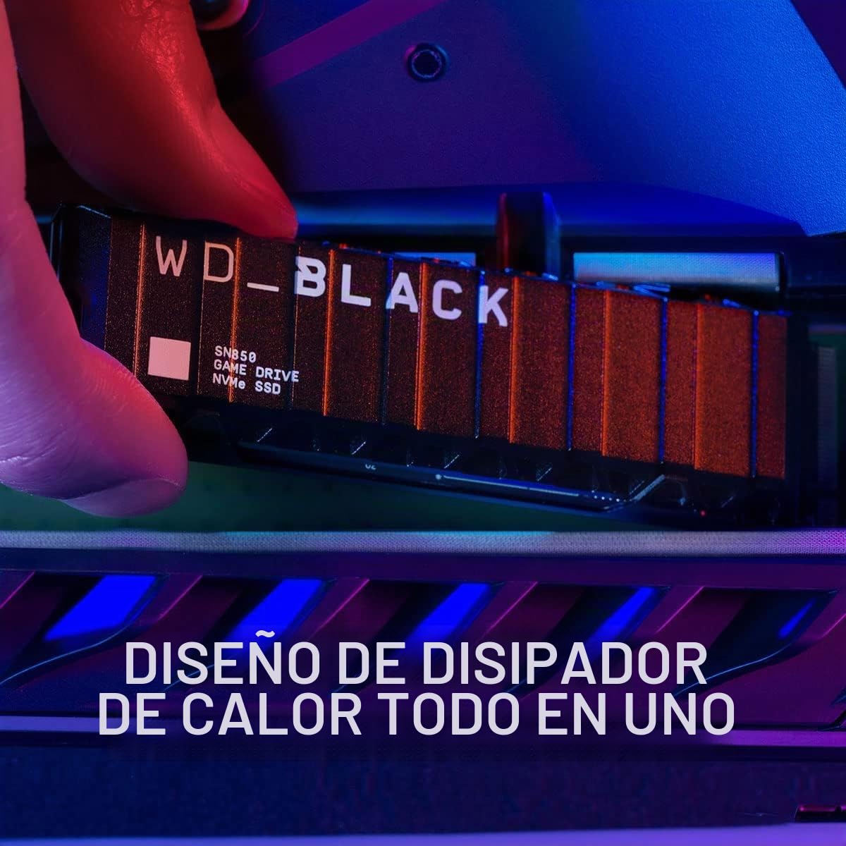 WD-Black SN850 2TB NVMe SSD - Licencia Oficial para Consolas PS5 - hasta 7000 MB/s