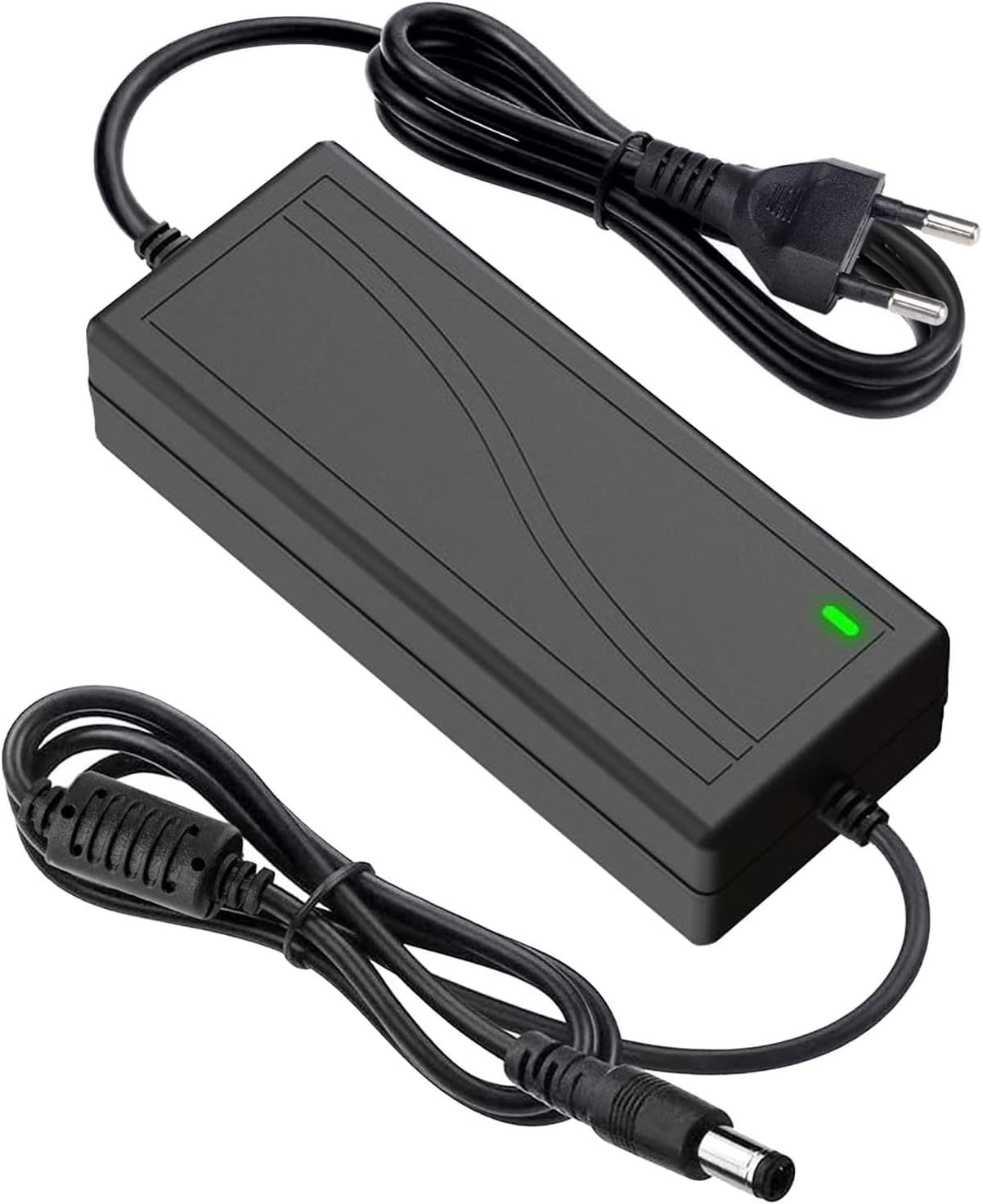 GERUI Adaptador de alimentación de 12 V, 5 A, CA 100 – 240 V, 50 ~ 60 Hz, fuente de alimentación CC 12 V, 5 A, 60 W, se utiliza para tiras de pantalla LED, amplificador, etc