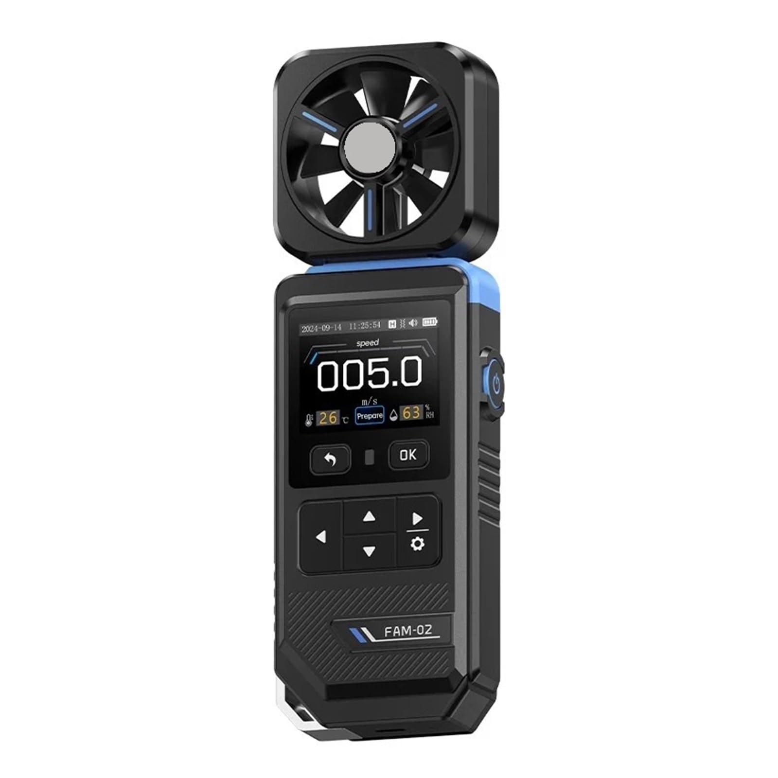 Anemometry, Trzy w jednym przyrząd do pomiaru prędkości wiatru, przenośny, profesjonalny anemometr, anemometr, temperatura