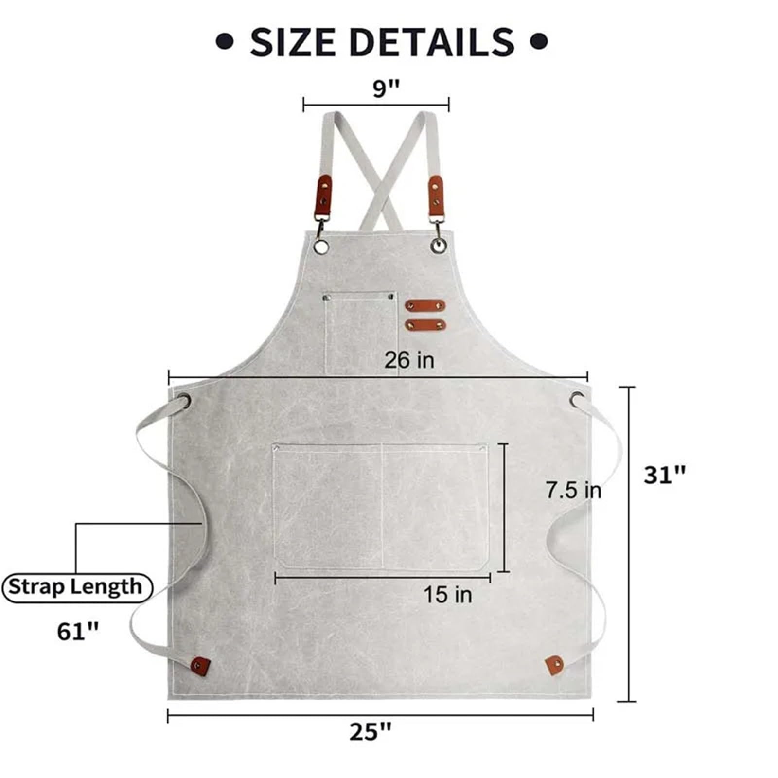 Avental de Ferramentas Delantal de Lona Impermeable for Cocina, hogar, for Hombres, Mujeres y Adultos, con Bolsillos for Herramientas. para Carpinteiro Jardim Pintor(Blue)