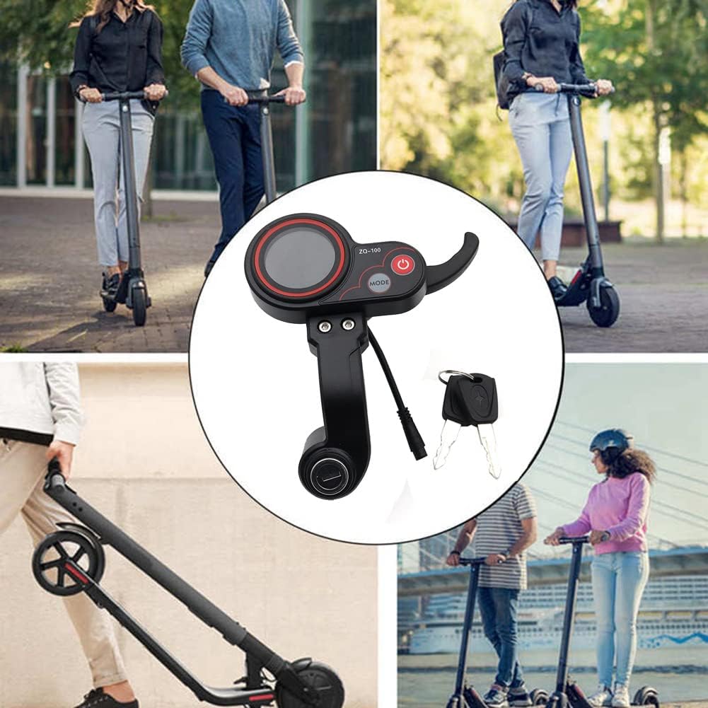 Compteur de Kilom¨¦Trage ZQ-100 avec Compteur de R¨¦Glable pour Scooter ¨¦Lectrique Affichage ¨¤ 6 Broches pour de Bord de Scooter ¨¦Lectrique