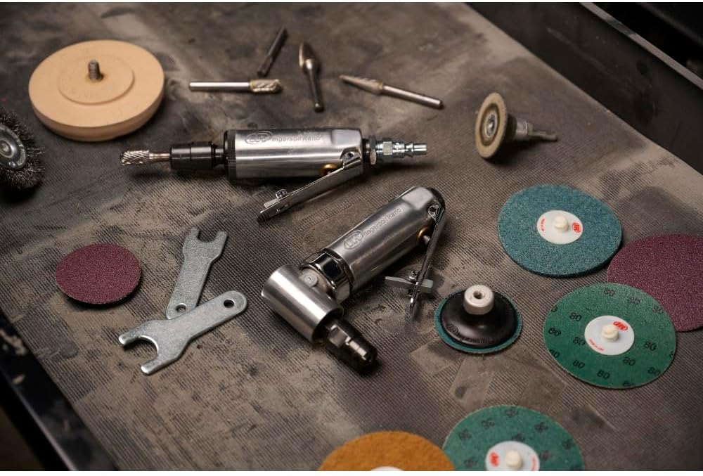 Ingersoll Rand 301B Air Angle Die Grinder, 21,000 RPM, 0.25 HP, 1/4" Collet, Front Exhaust 301B - Air Angle Die Grinder