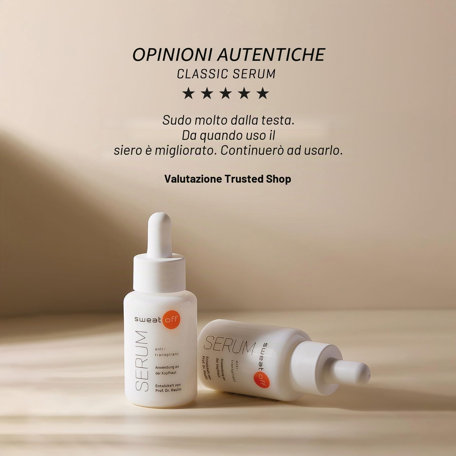 Sweat-Off Siero antitraspirante 30 ml contro la sudorazione, siero contro la sudorazione della testa, antiperspirant contro il sudore sulla testa