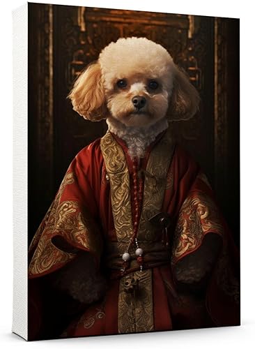 Miniatura 846 de Thuan Chow Chow Retrato de mascota con disfraz real de perro en un disfraz retrato de perro con vestimenta Retrato medieval de mascota retrato