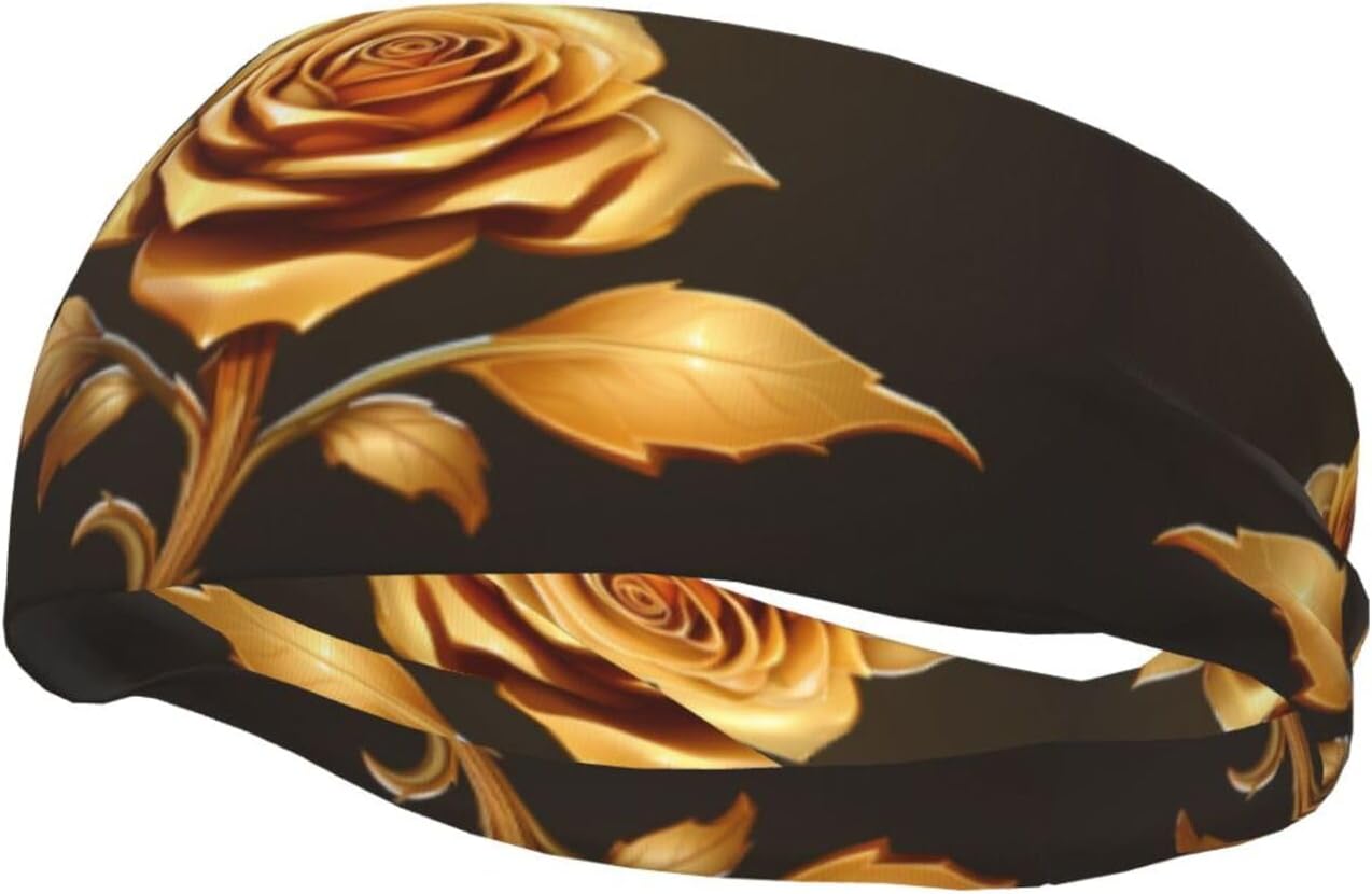 Gold Rose Sports Sweatband – Stay Dry & Confident During Every Workout