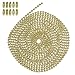 10 Foot Length Ball Chain, Number 6 Size, Brass Plated Steel, 10 Matching Connectors