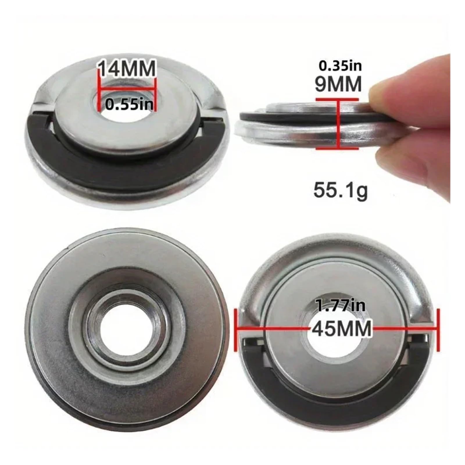 Dado con modello a sgancio rapido filettato 1 pezzo 5/8-11 for smerigliatrice angolare - Modello di serraggio in metallo con piastra di pressatura del dado di bloccaggio