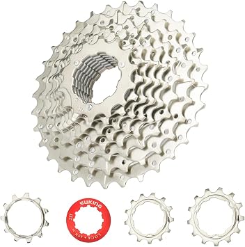 CYSKY 8/9/10/11/12-Speed Cassette 11-25T/28T/32T/34T/36T/40T/42T/46T/50T/52T Bike Sprocket Freewheel Compatible with Shimano, Sram HG Hub, Fit for Mountain Bike, Road Bike, MTB Cassette
