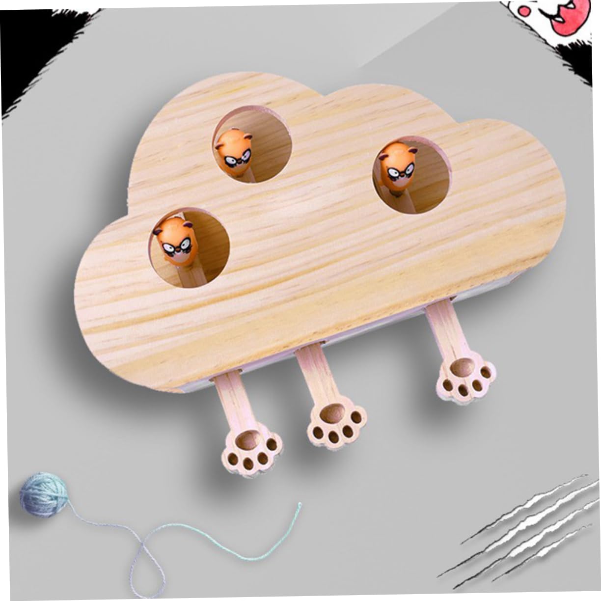 TOYANDONA Chat Éducatif pour Design de Souris pour Chasse Jeu Parfait pour Votre Animal de Compagnie