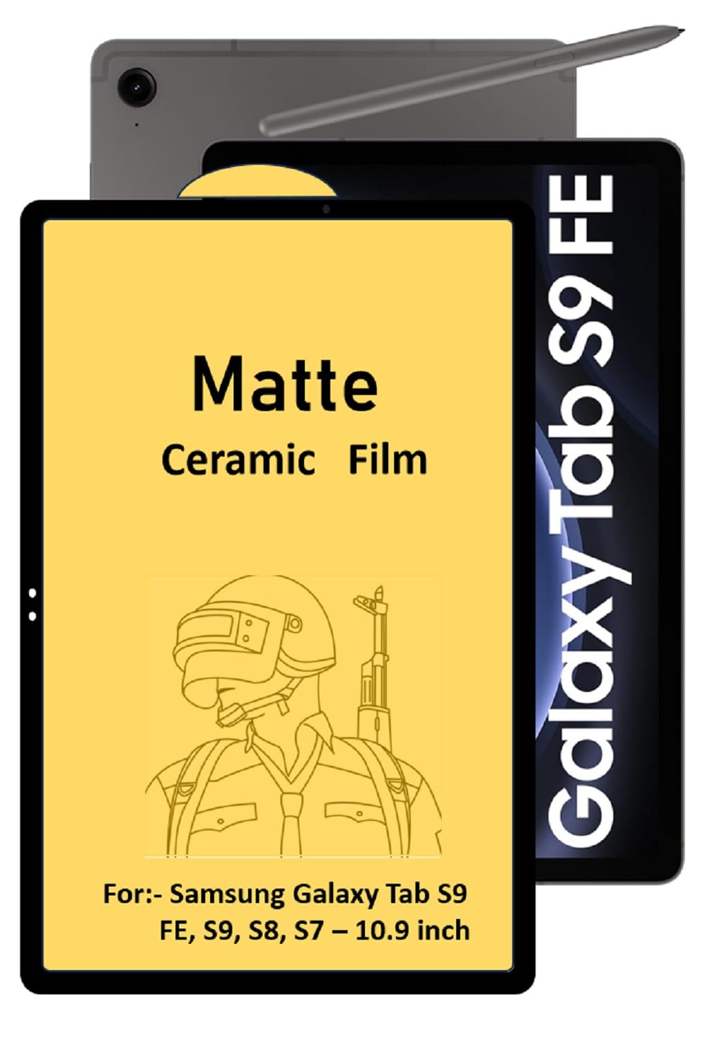 COVER CAPITAL Tablet Matte Screen Guard Scratch Protector (Its Not Glass) For Samsung Galaxy Tab S9 FE, S9, S8, S7 (10.9 inch) -Black Edges (Anti Glare,Anti Fingerprint,Unbreakable) (B0CNKPTB18) Amazon Price History, Amazon Price Tracker