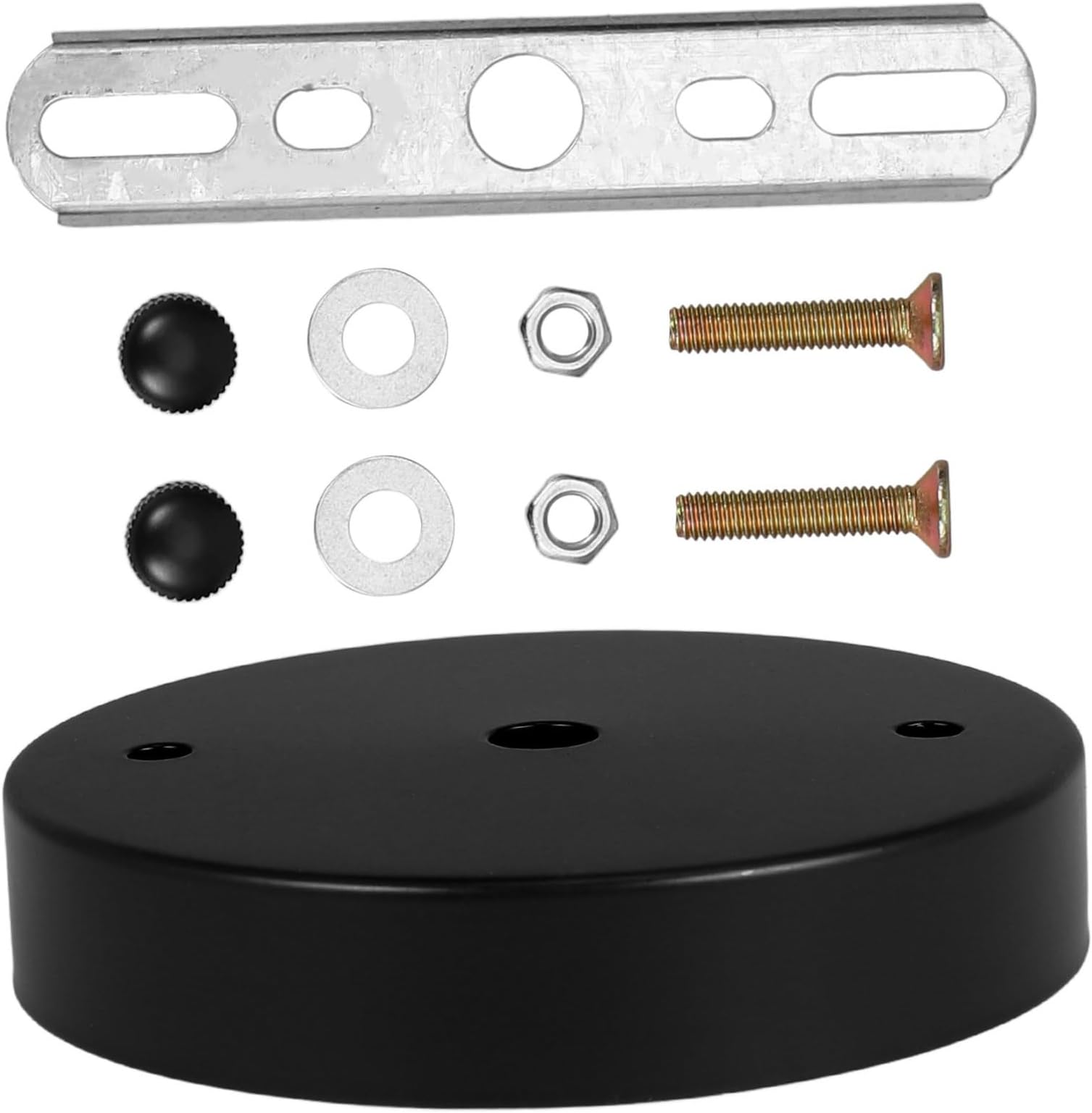 NUOBESTY Light Canopy Ceiling Mount Base Kit 3 Sets Retro Style Hardware Accessories for Pendant Lights Compatible with Ceiling Fans and LED Lighting