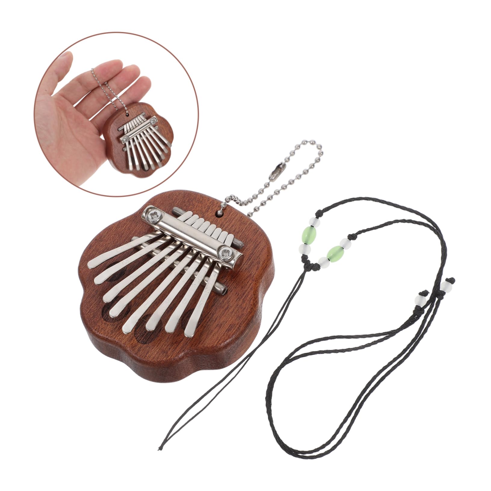 NULYLU Mini Kalimba Portable 8 Keys Thumb Piano for Boys and Girls Delicate Finger Piano Fine Workmanship