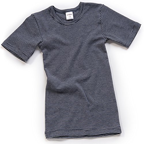 HERMKO Kinder Thermo-Shirt Marine Ringel Größe 92