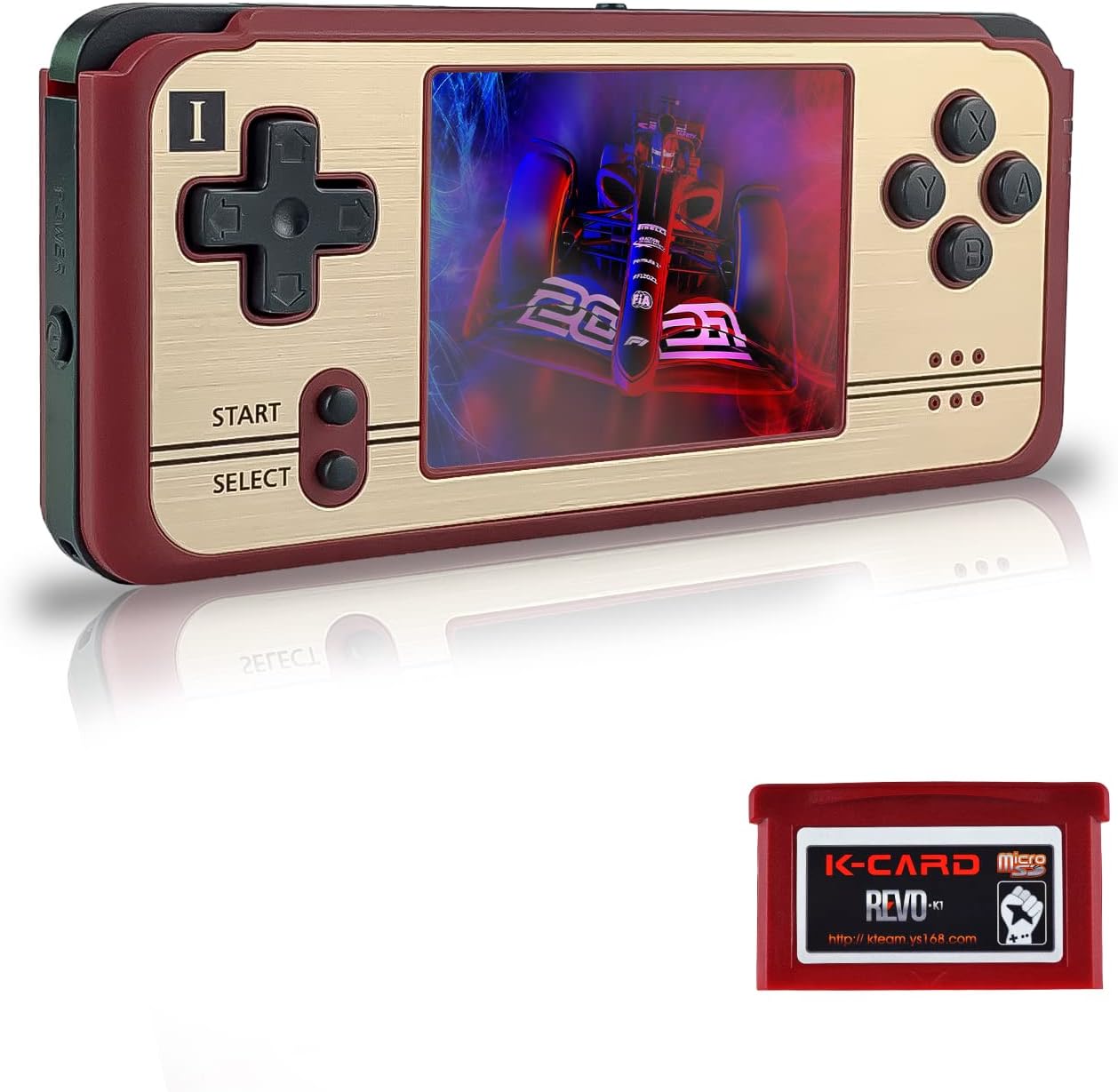 Daxceirry Retro Game K101 Plus Handheld 32 Bit Game Console Mini Video Game Player with 3 inch Screen Support for Official Cartridges Dual Core System (No TF Card Attached)