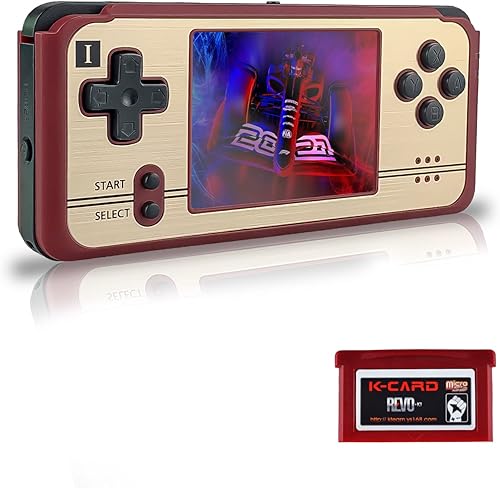 Daxceirry Retro Game K101 Plus - Mini reproductor de videojuegos de mano de 32 bits con soporte de pantalla de 3 pulgadas para cartuchos oficiales