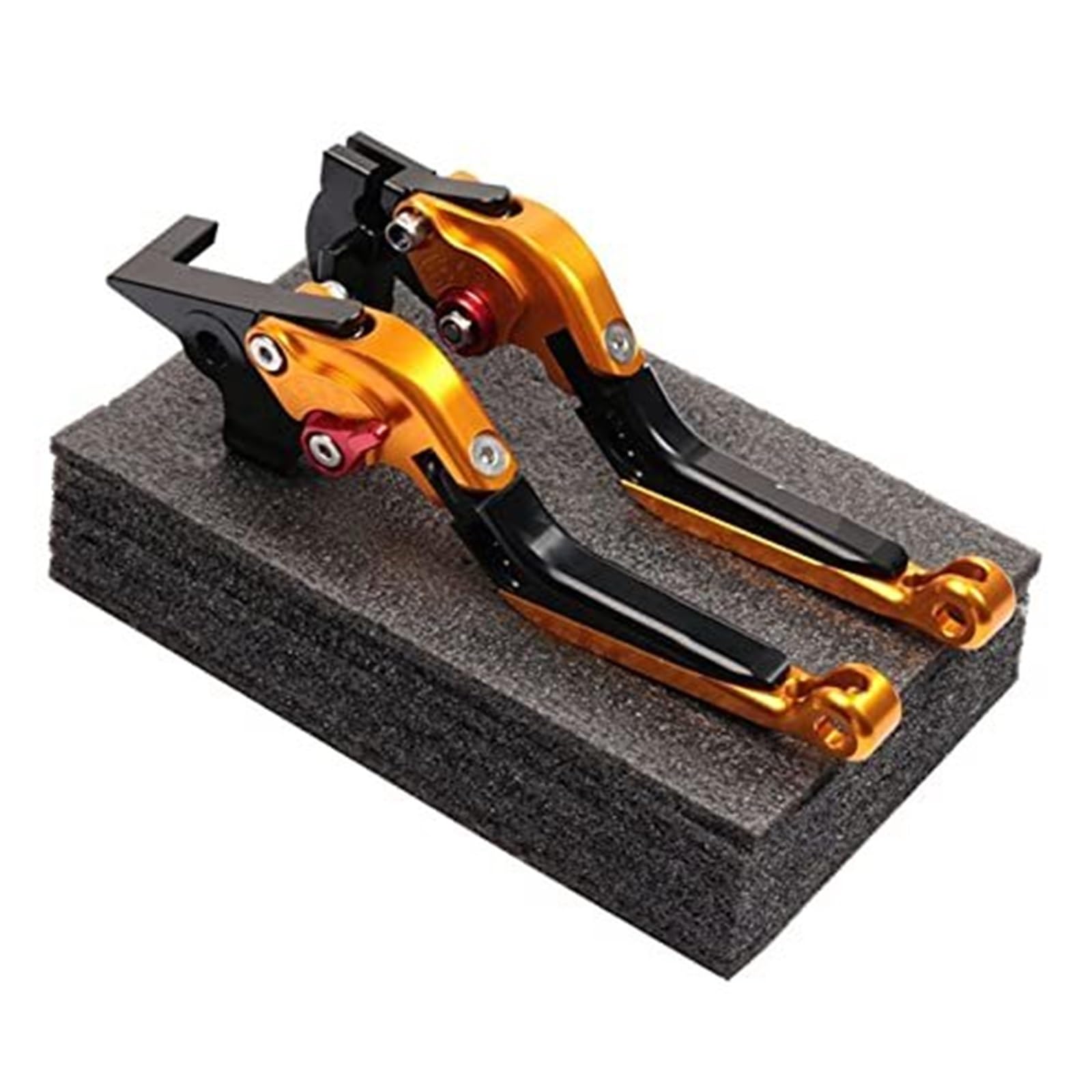 FLBZBLKASL Motorcycle Short Brake Clutch Levers Motorcycle Clutch Lever for FB for Mondial for Hipster for HPS 125 Accessories Adjustble CNC Aluminum Brake Levers Handle 1 Pair Modification Parts