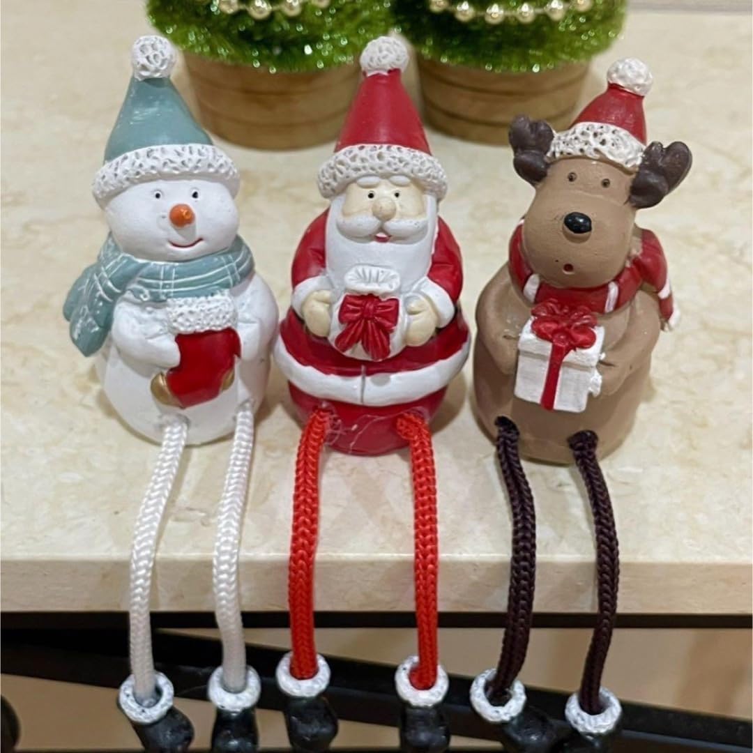 Amazon.co.jp: ナチュラルキッチン クリスマスオブジェ 足ブラサンタ