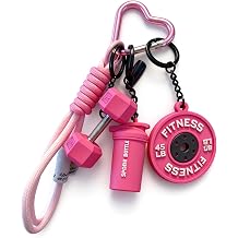 Gym Keychain, Gym Bag Accessories, With Durable Design, Stylish Pink Gym Accessories for Women and Men, Fitness Enthusiasts Bag Decoration