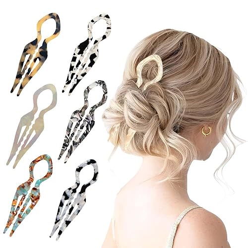 Prestige Pinza de pelo para mujer, pinzas de pelo para la mayoría del cabello, elegantes pinzas de pelo para mujer para peinados, moños, giros