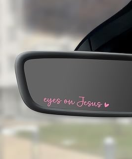 SCUARI 2PCS Car Stickers,Christian Car Decals,Jesus Stickers for Cars,Car Accessories Rearview Mirror Decal,Vinyl Tumbler ...