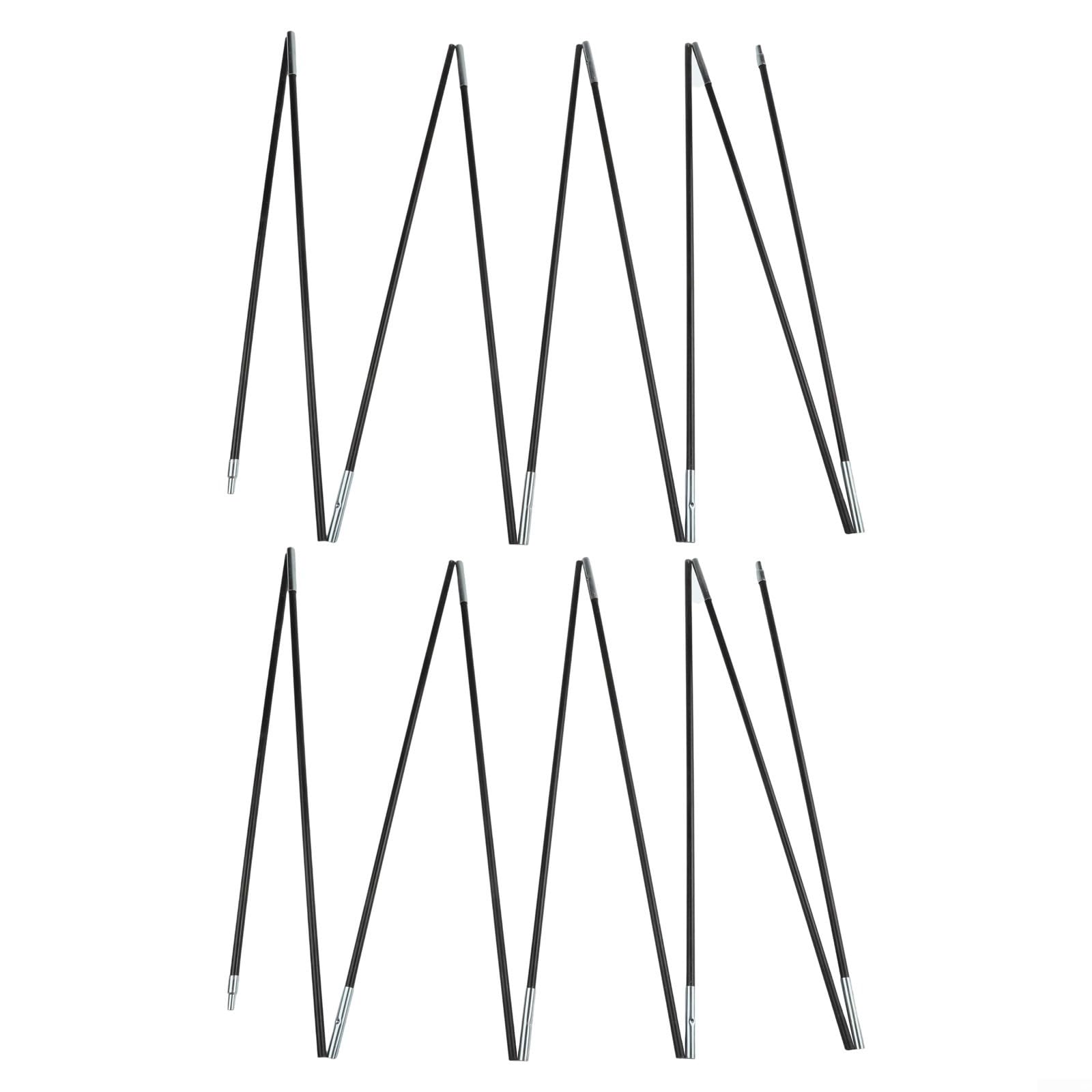 Girftong Tent Poles, Fiberglass Replacement Rods With Elastic Cord, Collapsible Support Kit For Camping Hiking Canopy Awning, 2-Pack(475)